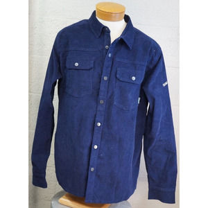 New STIO SARATOGA Blue CORDUROY LONG SLEEVE SHIRT extra Large never worn